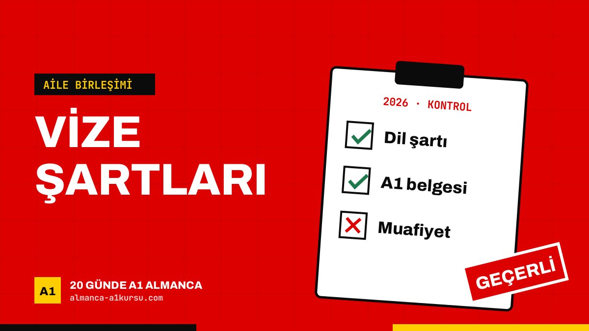 Eşinin Yanına Almanya Vizesi İçin Aranan Şartlar