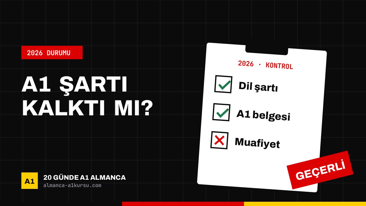 Eşin Yanına Almanya'ya Giderken A1 Şartı Hâlâ Var mı?