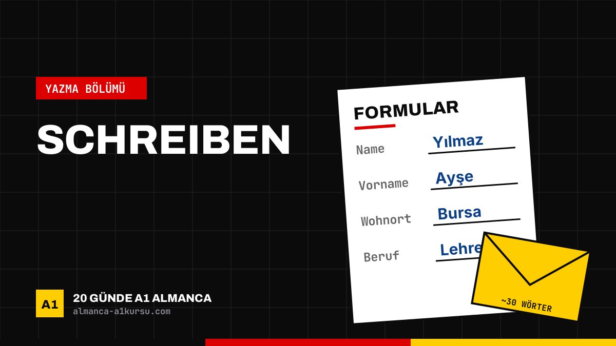 Goethe A1 Schreiben: Form Doldurma ve Kısa Mesaj Yazma Rehberi