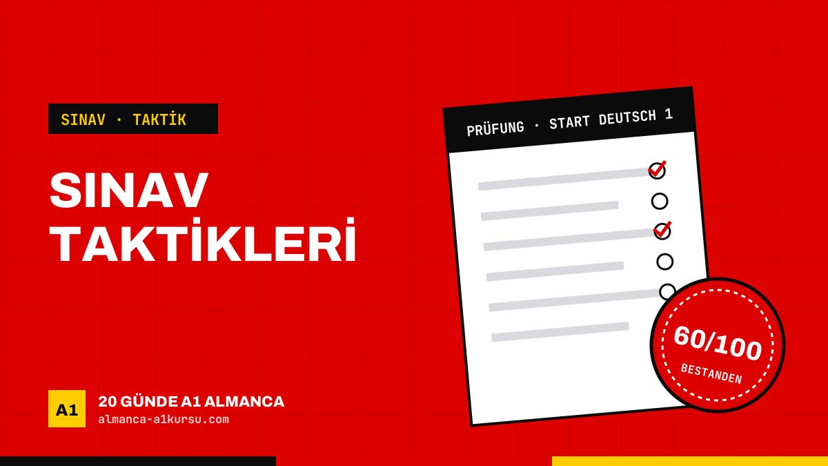 Goethe A1 İçin En İyi Sınav Taktikleri: Bu Taktiklerle Sınavı Çok Daha Kolay Geçeceksiniz